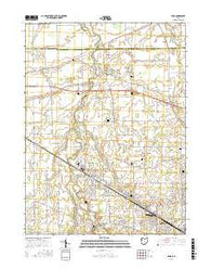 Elida Ohio Current topographic map, 1:24000 scale, 7.5 X 7.5 Minute, Year 2016