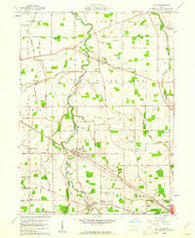 Elida Ohio Historical topographic map, 1:24000 scale, 7.5 X 7.5 Minute, Year 1960