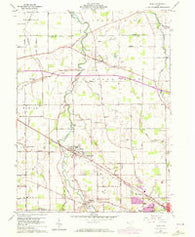 Elida Ohio Historical topographic map, 1:24000 scale, 7.5 X 7.5 Minute, Year 1960