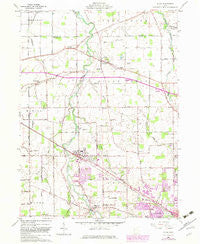 Elida Ohio Historical topographic map, 1:24000 scale, 7.5 X 7.5 Minute, Year 1960