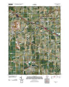 Elmore Ohio Historical topographic map, 1:24000 scale, 7.5 X 7.5 Minute, Year 2010