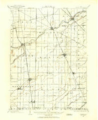 Elmore Ohio Historical topographic map, 1:62500 scale, 15 X 15 Minute, Year 1901