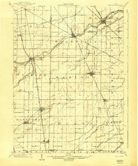 Elmore Ohio Historical topographic map, 1:62500 scale, 15 X 15 Minute, Year 1903