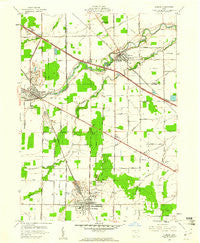 Elmore Ohio Historical topographic map, 1:24000 scale, 7.5 X 7.5 Minute, Year 1959