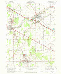 Elmore Ohio Historical topographic map, 1:24000 scale, 7.5 X 7.5 Minute, Year 1969