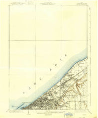 Euclid Ohio Historical topographic map, 1:62500 scale, 15 X 15 Minute, Year 1903