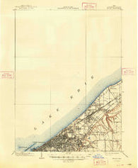 Euclid Ohio Historical topographic map, 1:62500 scale, 15 X 15 Minute, Year 1903