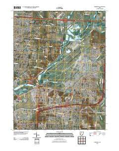 Fairborn Ohio Historical topographic map, 1:24000 scale, 7.5 X 7.5 Minute, Year 2010