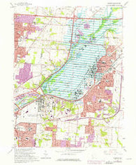 Fairborn Ohio Historical topographic map, 1:24000 scale, 7.5 X 7.5 Minute, Year 1965