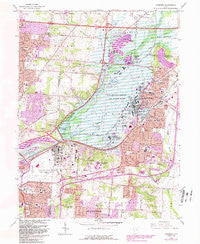 Fairborn Ohio Historical topographic map, 1:24000 scale, 7.5 X 7.5 Minute, Year 1965