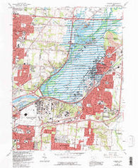 Fairborn Ohio Historical topographic map, 1:24000 scale, 7.5 X 7.5 Minute, Year 1965