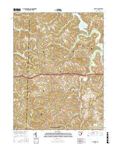 Fairview Ohio Current topographic map, 1:24000 scale, 7.5 X 7.5 Minute, Year 2016