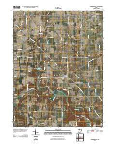 Farmersville Ohio Historical topographic map, 1:24000 scale, 7.5 X 7.5 Minute, Year 2010