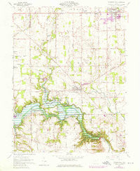 Farmersville Ohio Historical topographic map, 1:24000 scale, 7.5 X 7.5 Minute, Year 1960