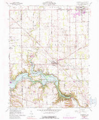 Farmersville Ohio Historical topographic map, 1:24000 scale, 7.5 X 7.5 Minute, Year 1960