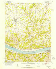 Felicity Ohio Historical topographic map, 1:24000 scale, 7.5 X 7.5 Minute, Year 1953