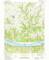Felicity Ohio Historical topographic map, 1:24000 scale, 7.5 X 7.5 Minute, Year 1968