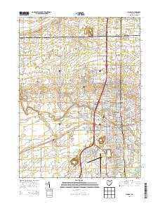 Findlay Ohio Historical topographic map, 1:24000 scale, 7.5 X 7.5 Minute, Year 2013