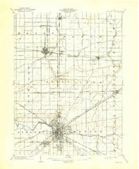 Findlay Ohio Historical topographic map, 1:62500 scale, 15 X 15 Minute, Year 1903