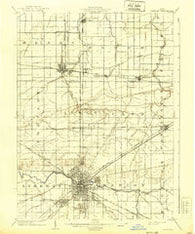 Findlay Ohio Historical topographic map, 1:62500 scale, 15 X 15 Minute, Year 1903