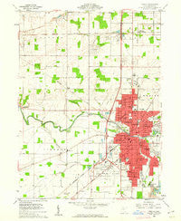 Findlay Ohio Historical topographic map, 1:24000 scale, 7.5 X 7.5 Minute, Year 1960