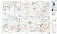 Findlay Ohio Historical topographic map, 1:100000 scale, 30 X 60 Minute, Year 1986