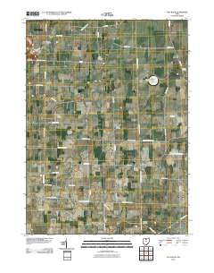 Flat Rock Ohio Historical topographic map, 1:24000 scale, 7.5 X 7.5 Minute, Year 2010