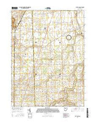 Flat Rock Ohio Current topographic map, 1:24000 scale, 7.5 X 7.5 Minute, Year 2016