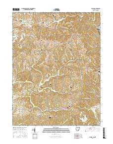 Fleming Ohio Current topographic map, 1:24000 scale, 7.5 X 7.5 Minute, Year 2016