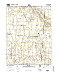 Fletcher Ohio Current topographic map, 1:24000 scale, 7.5 X 7.5 Minute, Year 2016