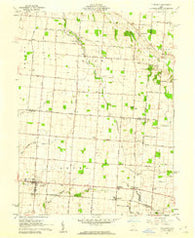 Fletcher Ohio Historical topographic map, 1:24000 scale, 7.5 X 7.5 Minute, Year 1961
