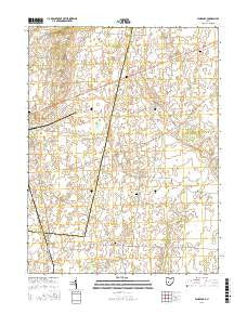 Florence Ohio Current topographic map, 1:24000 scale, 7.5 X 7.5 Minute, Year 2016