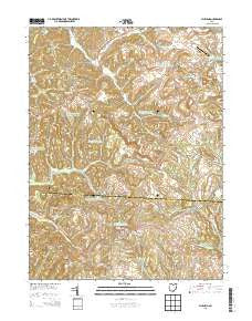 Flushing Ohio Historical topographic map, 1:24000 scale, 7.5 X 7.5 Minute, Year 2013
