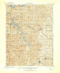 Flushing Ohio Historical topographic map, 1:62500 scale, 15 X 15 Minute, Year 1903