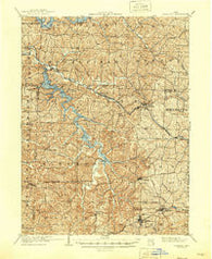 Flushing Ohio Historical topographic map, 1:62500 scale, 15 X 15 Minute, Year 1905