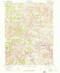 Flushing Ohio Historical topographic map, 1:24000 scale, 7.5 X 7.5 Minute, Year 1961