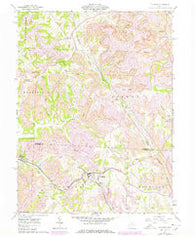 Flushing Ohio Historical topographic map, 1:24000 scale, 7.5 X 7.5 Minute, Year 1961