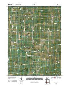 Foraker Ohio Historical topographic map, 1:24000 scale, 7.5 X 7.5 Minute, Year 2010