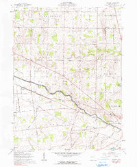 Foraker Ohio Historical topographic map, 1:24000 scale, 7.5 X 7.5 Minute, Year 1961