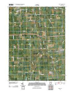 Forest Ohio Historical topographic map, 1:24000 scale, 7.5 X 7.5 Minute, Year 2010