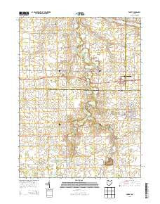 Forest Ohio Historical topographic map, 1:24000 scale, 7.5 X 7.5 Minute, Year 2013