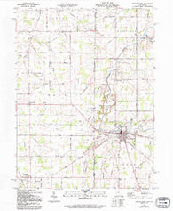 Fort Recovery Ohio Historical topographic map, 1:24000 scale, 7.5 X 7.5 Minute, Year 1960