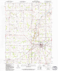 Fort Recovery Ohio Historical topographic map, 1:24000 scale, 7.5 X 7.5 Minute, Year 1960