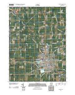 Fostoria Ohio Historical topographic map, 1:24000 scale, 7.5 X 7.5 Minute, Year 2010