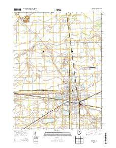Fostoria Ohio Historical topographic map, 1:24000 scale, 7.5 X 7.5 Minute, Year 2013