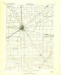 Fostoria Ohio Historical topographic map, 1:62500 scale, 15 X 15 Minute, Year 1901