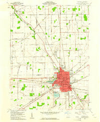 Fostoria Ohio Historical topographic map, 1:24000 scale, 7.5 X 7.5 Minute, Year 1960