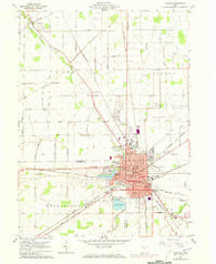 Fostoria Ohio Historical topographic map, 1:24000 scale, 7.5 X 7.5 Minute, Year 1960