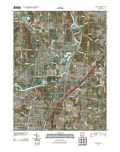 Franklin Ohio Historical topographic map, 1:24000 scale, 7.5 X 7.5 Minute, Year 2010
