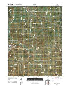 Fredericksburg Ohio Historical topographic map, 1:24000 scale, 7.5 X 7.5 Minute, Year 2010